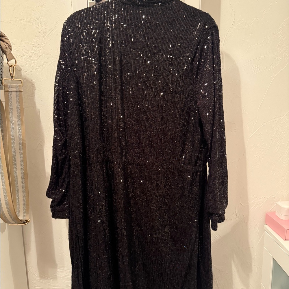 BB Dakota sequin duster size medium black